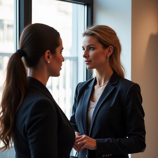 Consultant using ergonomic tools to measure client